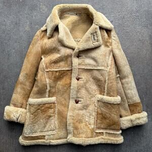 70s Vintage Rare  Marlboro Man Ranch Style Sherpa  Size 44 *needs repair*